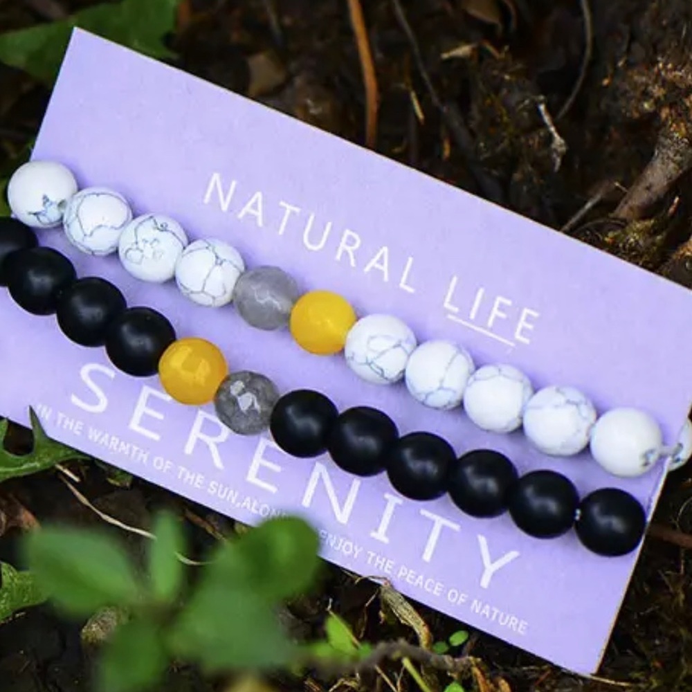 Natural Chakra Serenity Bead Bracelets for Men and Women Strand Bracelet